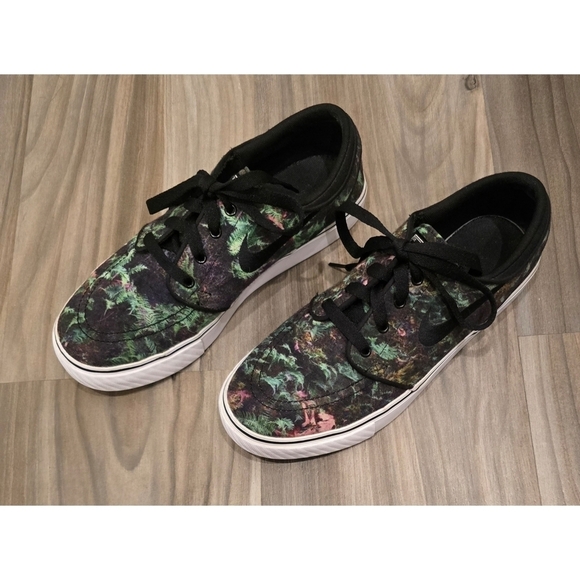 Nike SB Zoom Stefan Janoski Sneakers-Palm Leaves Print - Iconic Comfort & Style - Picture 1 of 12